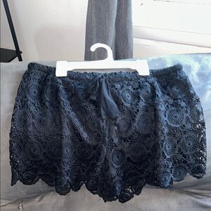 Heart Soul Black Lace Women Shorts